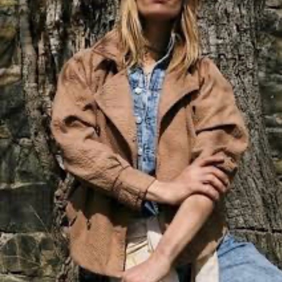 Free People Jackets & Blazers - Free People Remi Corduroy Oversized Shacket Coat Size S